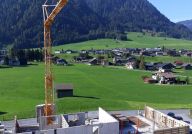 Sicht in die Landschaft aus den Wohungen in Richtung Süden