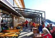 Terrassenverglasung Berggasthof Elsenalpe Damuels