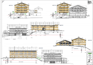 Ansichten Aufbau Hotelanlage